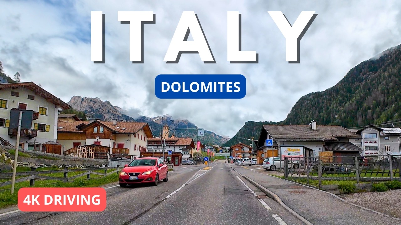 Drive Through the Dolomites in Italy: Exploring Passo Sella in May 2024