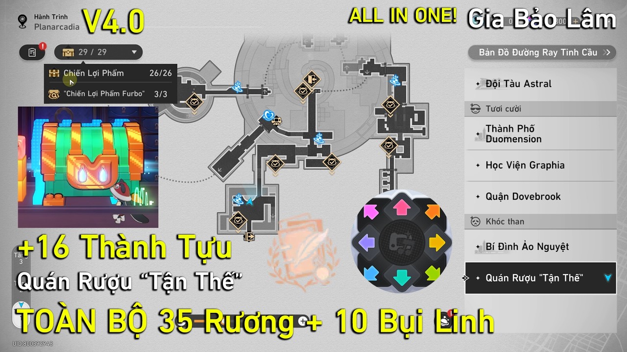 HSR 4.0 | TOÀN BỘ 35 Rương, 10 Bụi Linh & 16 Thành Tựu tại Quán Rượu 