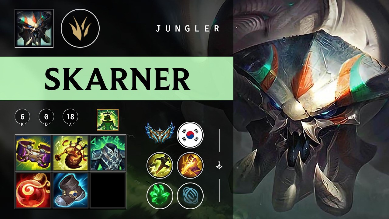 Skarner Jungle vs Qiyana - KR Challenger Patch 26.05
