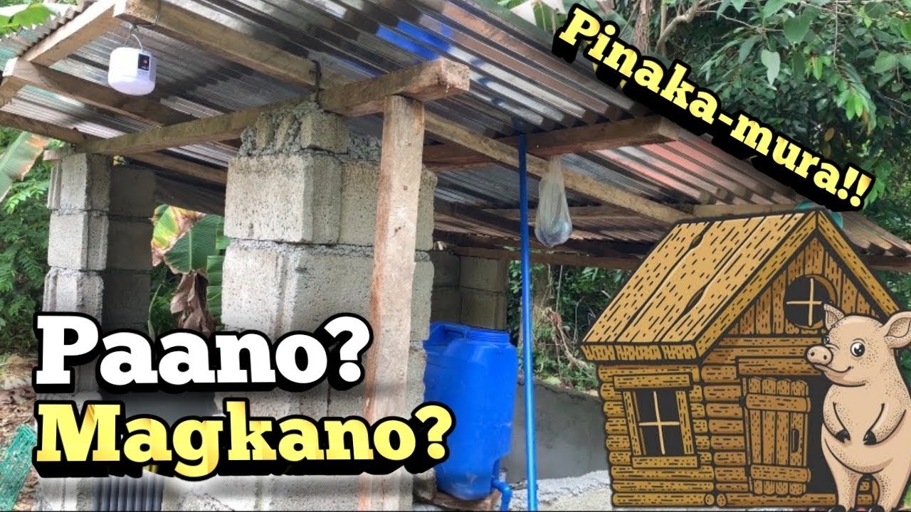 Paano gumawa ng kulungan ng Baboy | Mura pero matibay |