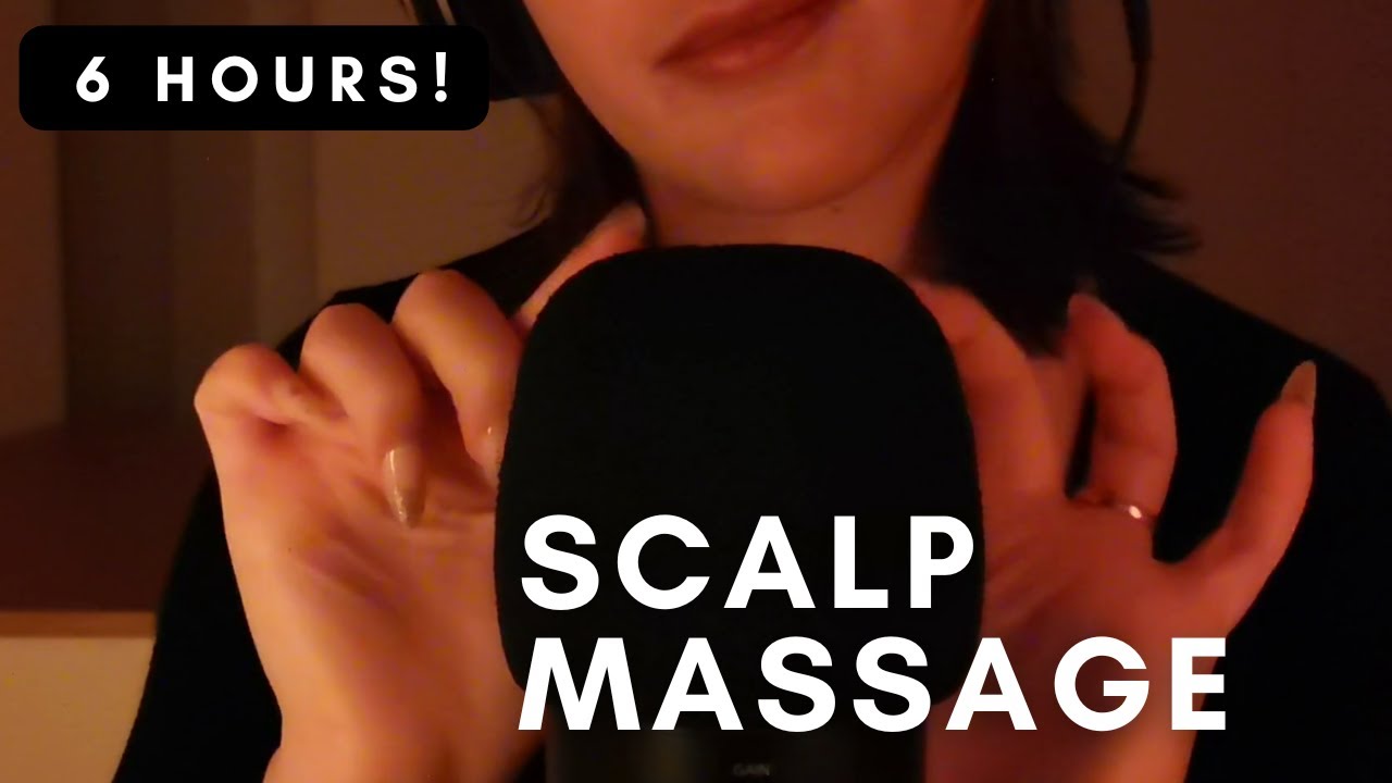 ASMR - RELAXING scalp MASSAGE | slow and fast mic scratching blowing whispering for intense tingles