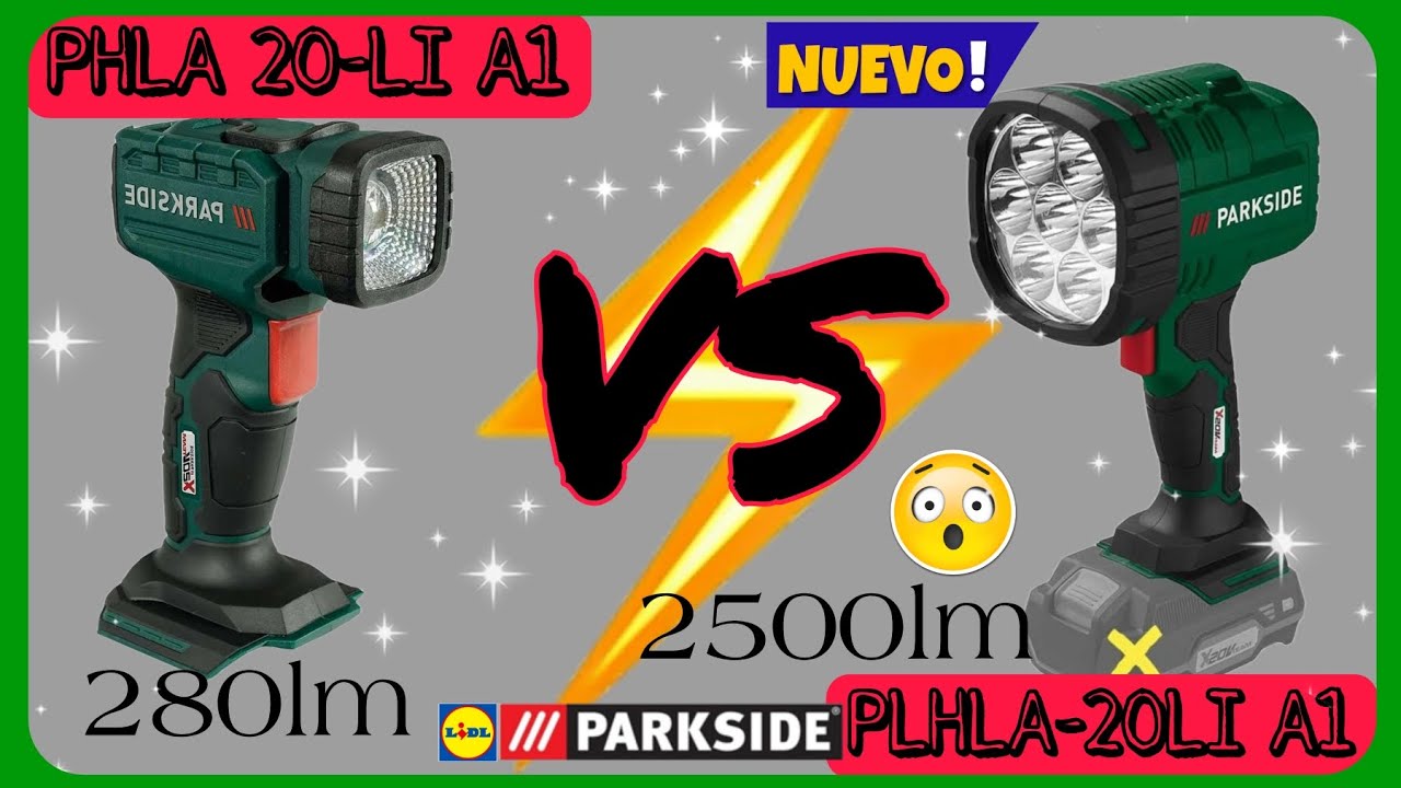 NUEVA linterna de largo alcance Parkside 21w lo comparamos