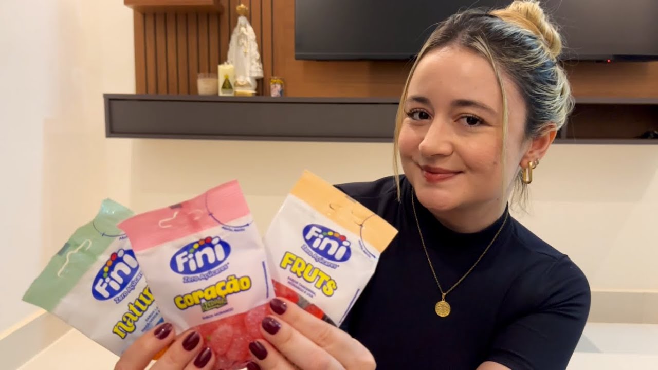 ASMR: PROVANDO FINI CORAÇÃO, NATUREZA E FRUTS ZERO AÇÚCAR
