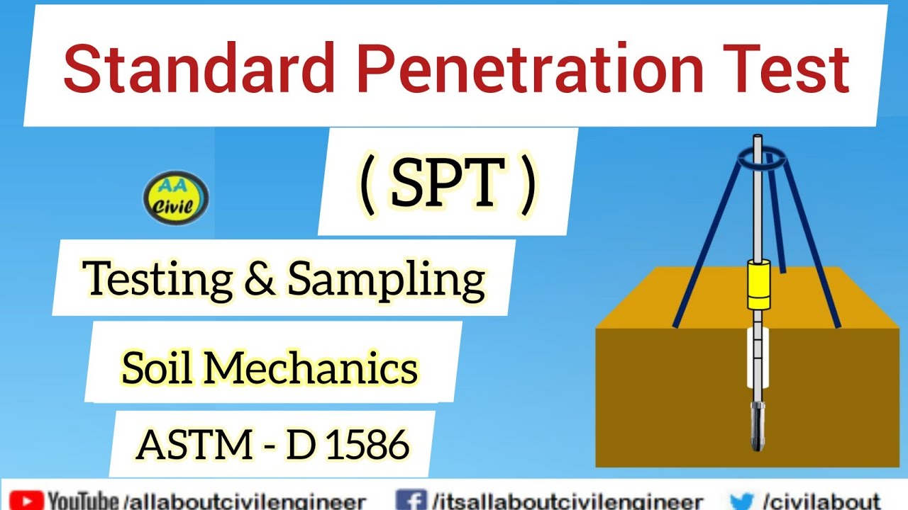Standard Penetration Test | SPT | N Value | ASTM - D 1586 | All About Civil Engineer