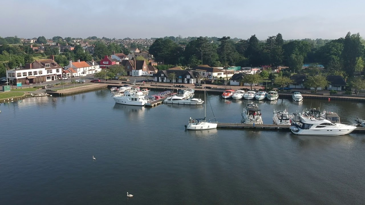 My First DJI Spark Drone Video - Oulton Broad, Lowestoft UK