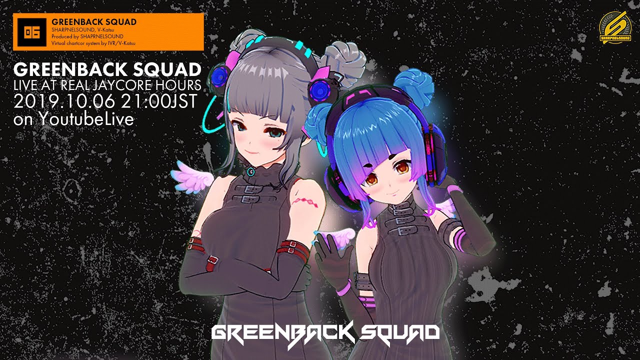 【VRDJ】フレンチコアDJ VTuberユニットGREENBACK SQUAD live at REAL JAYCORE HOUR 2019.9.29 Frenchcore Mix