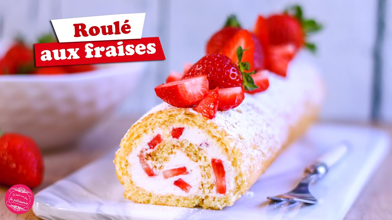 🍓 GÂTEAU ROULÉ AUX FRAISES 🍓