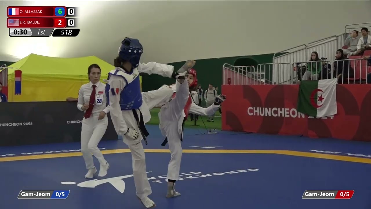 518 Round of 32 Women  46kg FRA O  ALLASSAK USA E R  IBALDE
