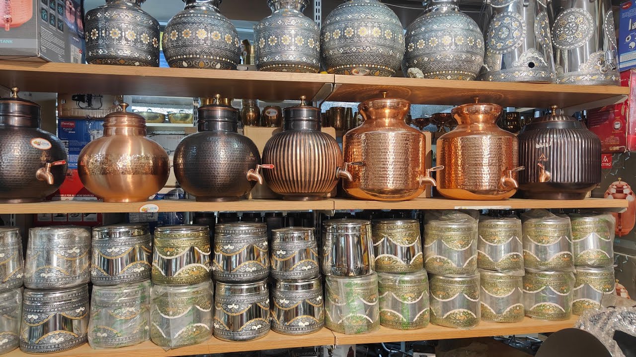 One Of Biggest Wholesale Chickpet Shop Steel,Copper,Brass Items Collection Single Courier Avl