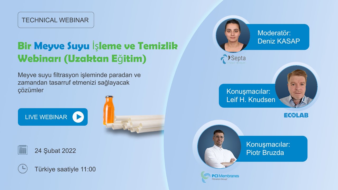 A Fruit Juice Processing and Cleaning Webinar