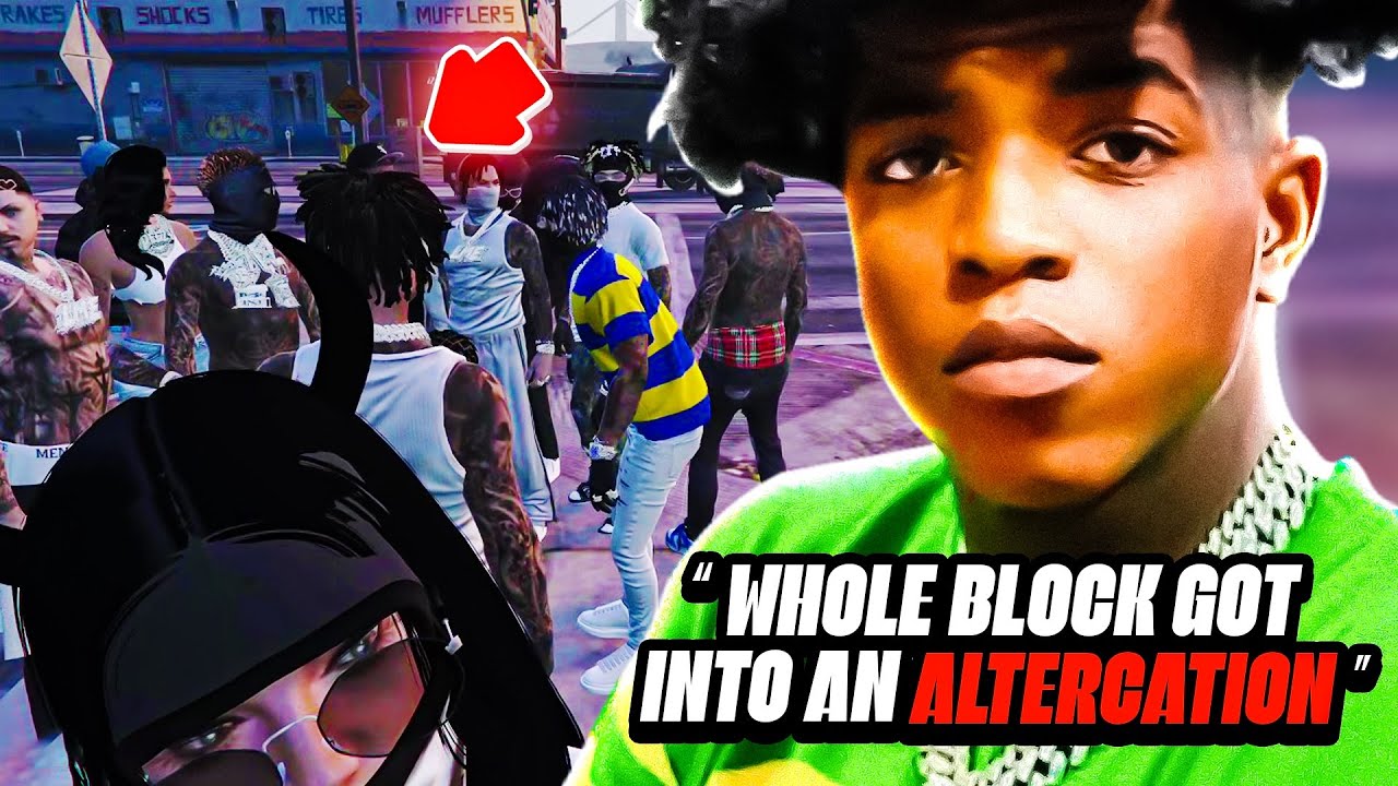 Yungeen Ace Gets Into A Altercation With The Whole Block 😂 | GTA RP | Crenshaw RP Whitelist |