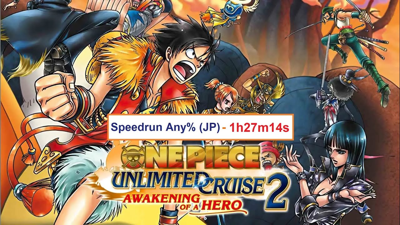 One Piece Unlimited Cruise 2 Speedrun : Any% in 1h27m14s (JP version)