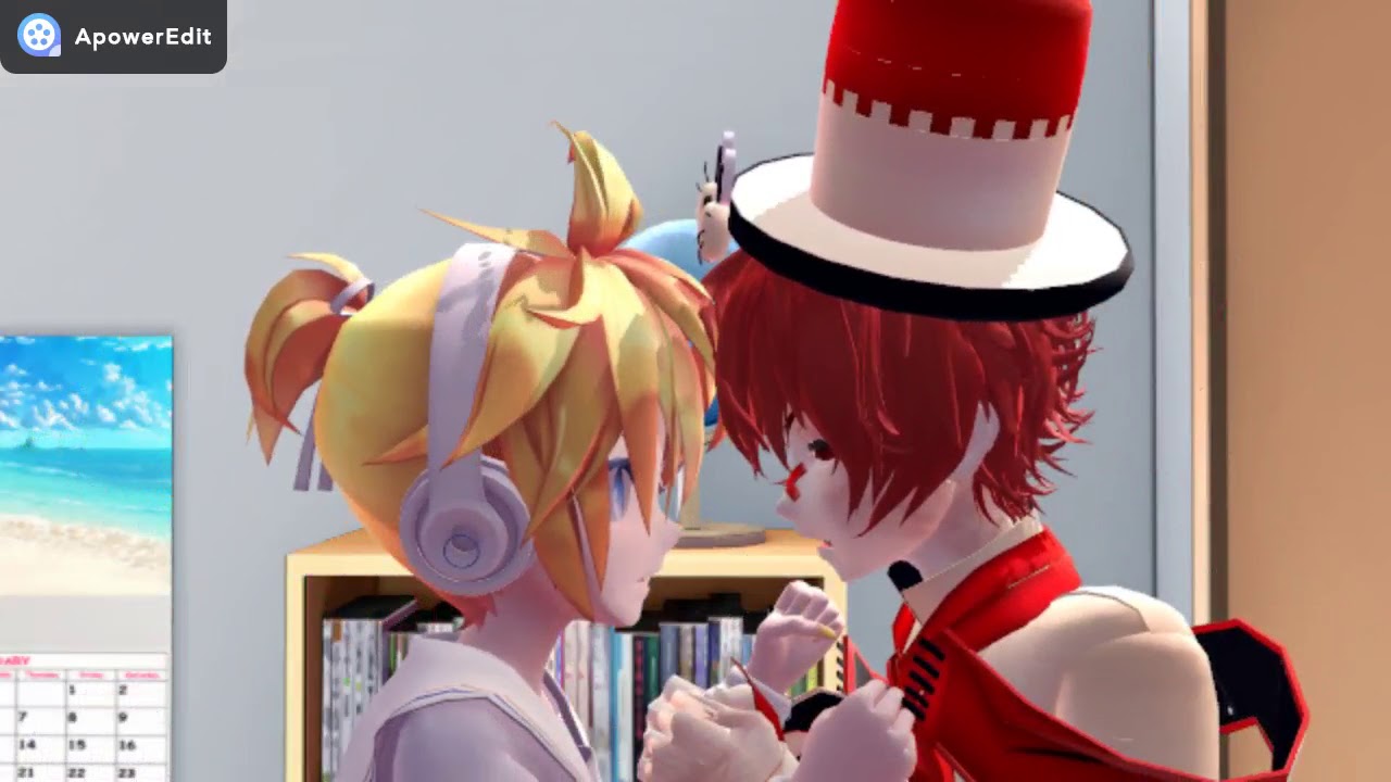 【Fukase x Len】A Banana and Strawberry fight【MMD】