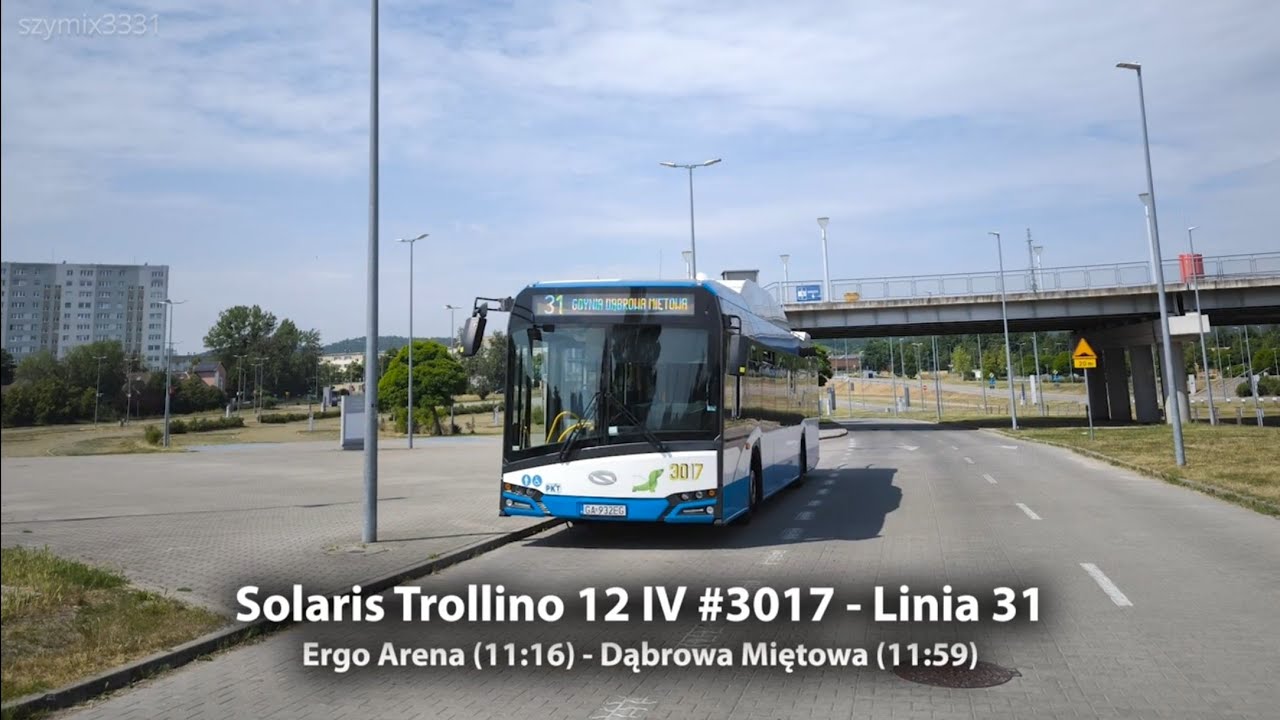 Linia 31 | Solaris Trollino 12 IV #3017 - PKT Gdynia