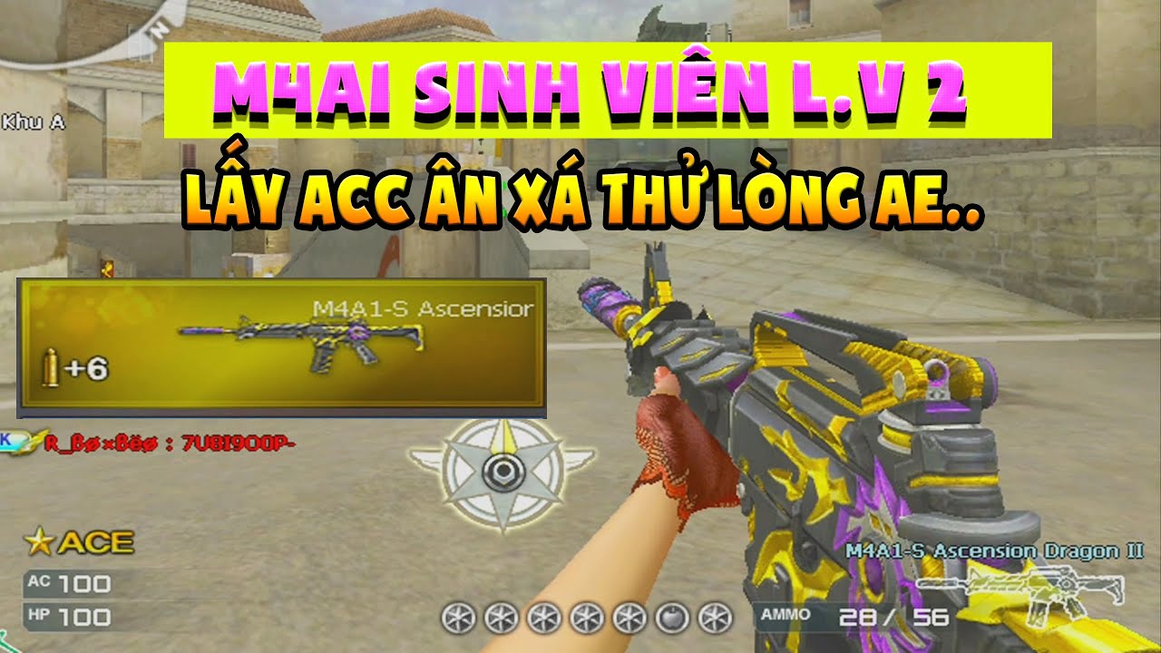 ► Bình luận Đột Kích - M4a1 sinh viên level 2 - Lấy acc ân xá thử lòng AE