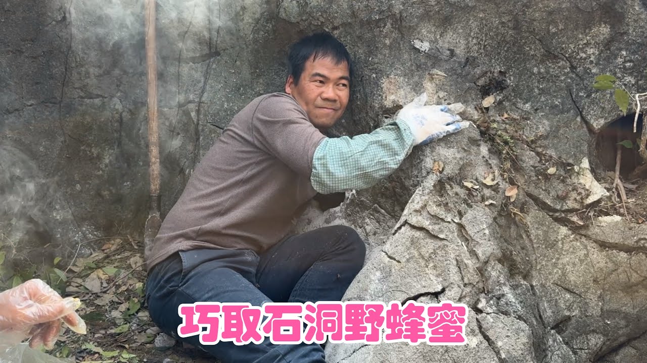 阿金遇高难度挑战，野蜂蜜藏在石洞里，不得不把高能装备搬进山