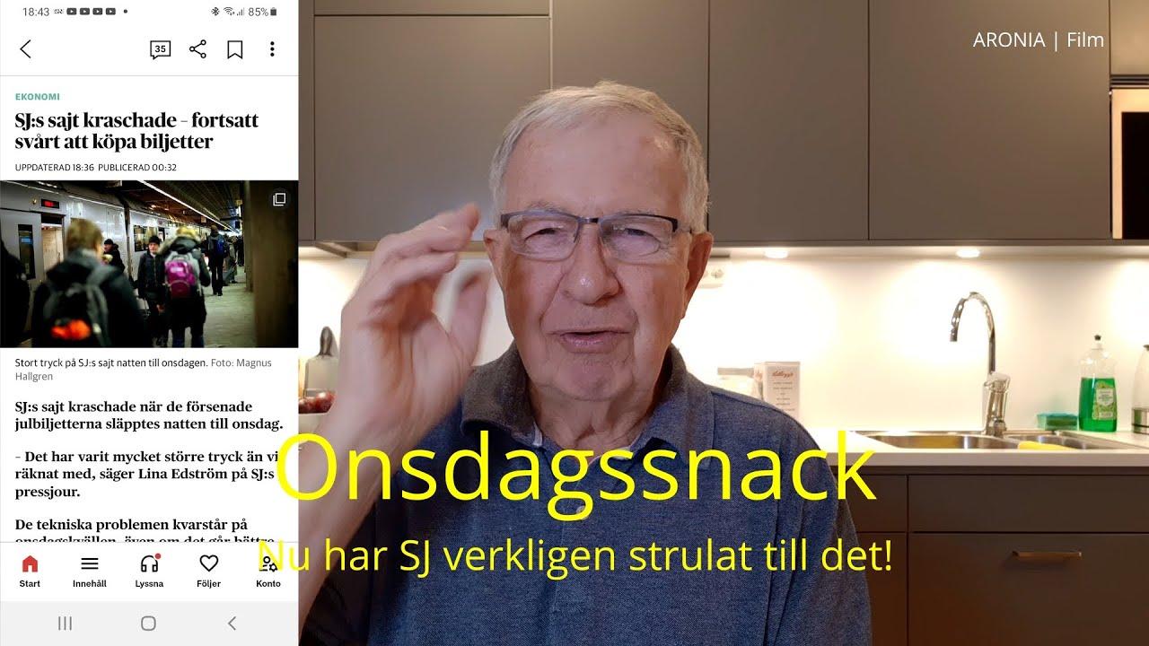 2022-11-09 ONSDAGSSNACK - Nu har SJ verkligen strulat till det