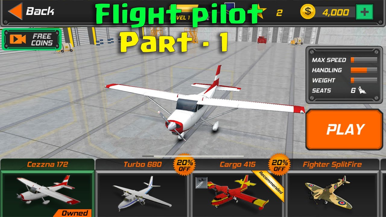 Flight Pilot Simulator 3D Android Gameplay 2020 ( Part - 1 )