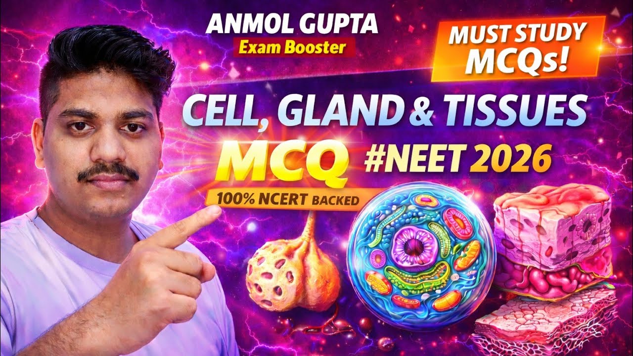 MCQ NEET SERIES CELL,GLAND,TISSUE