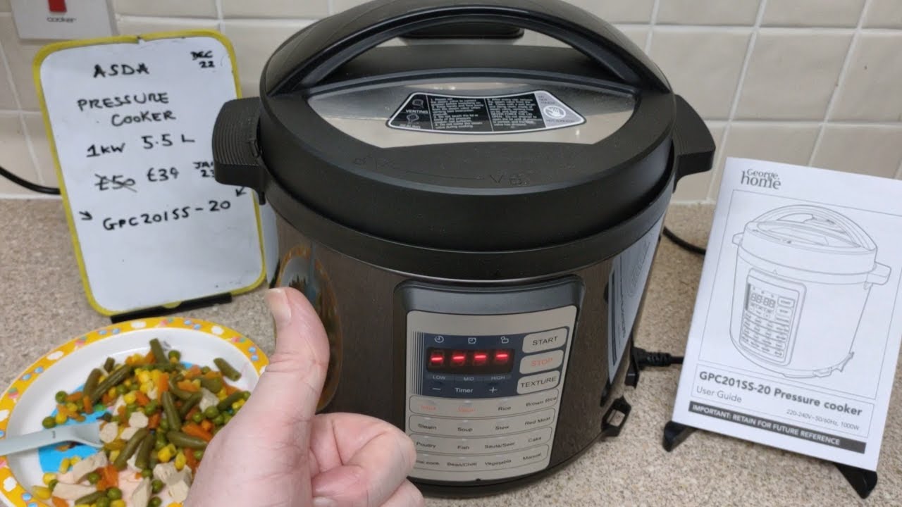 I try : ASDA  Pressure Cooker GPC201SS-20 5.5L 1000W