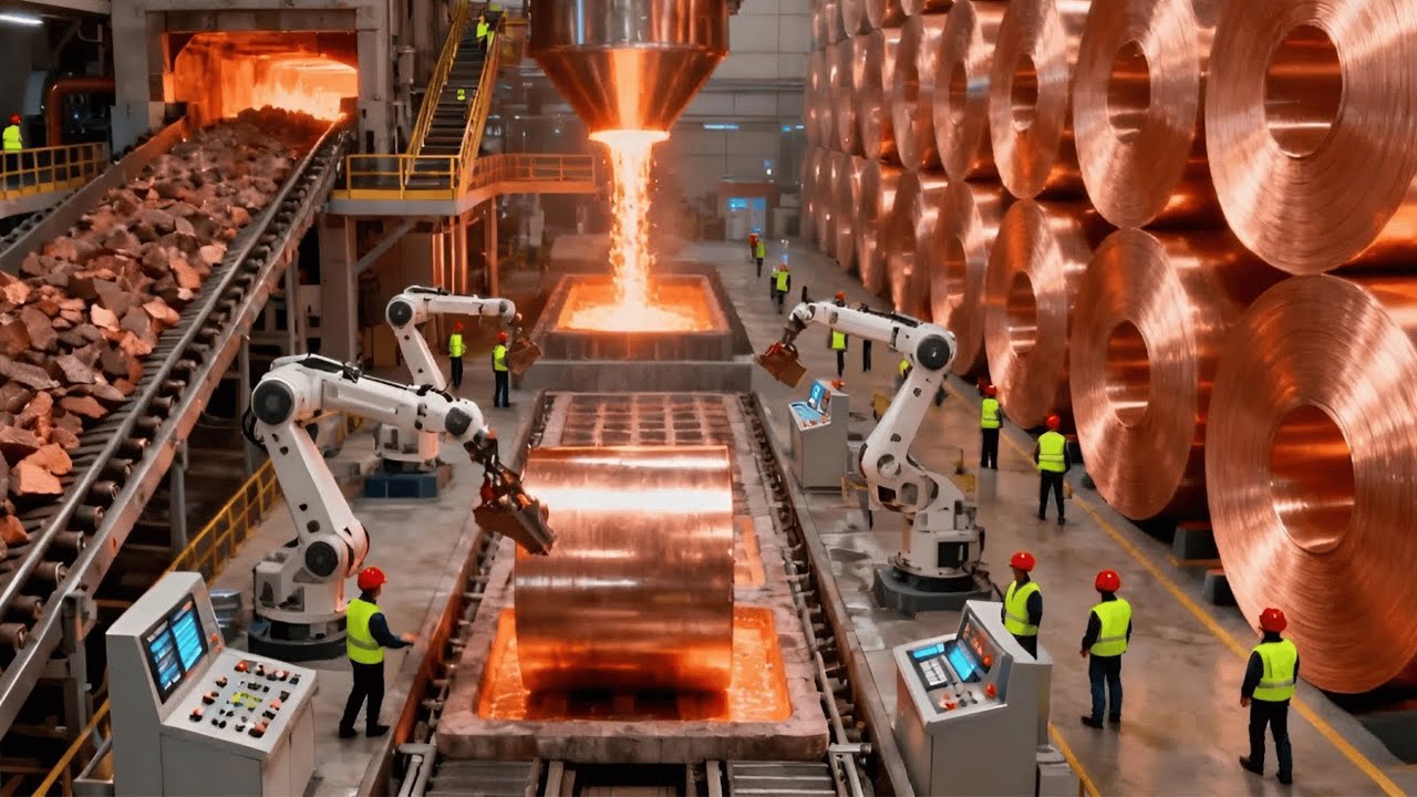 Inside the World&rsquo;s BIGGEST Copper Factory! From Dirty Rock to 99 99% Perfect Copper