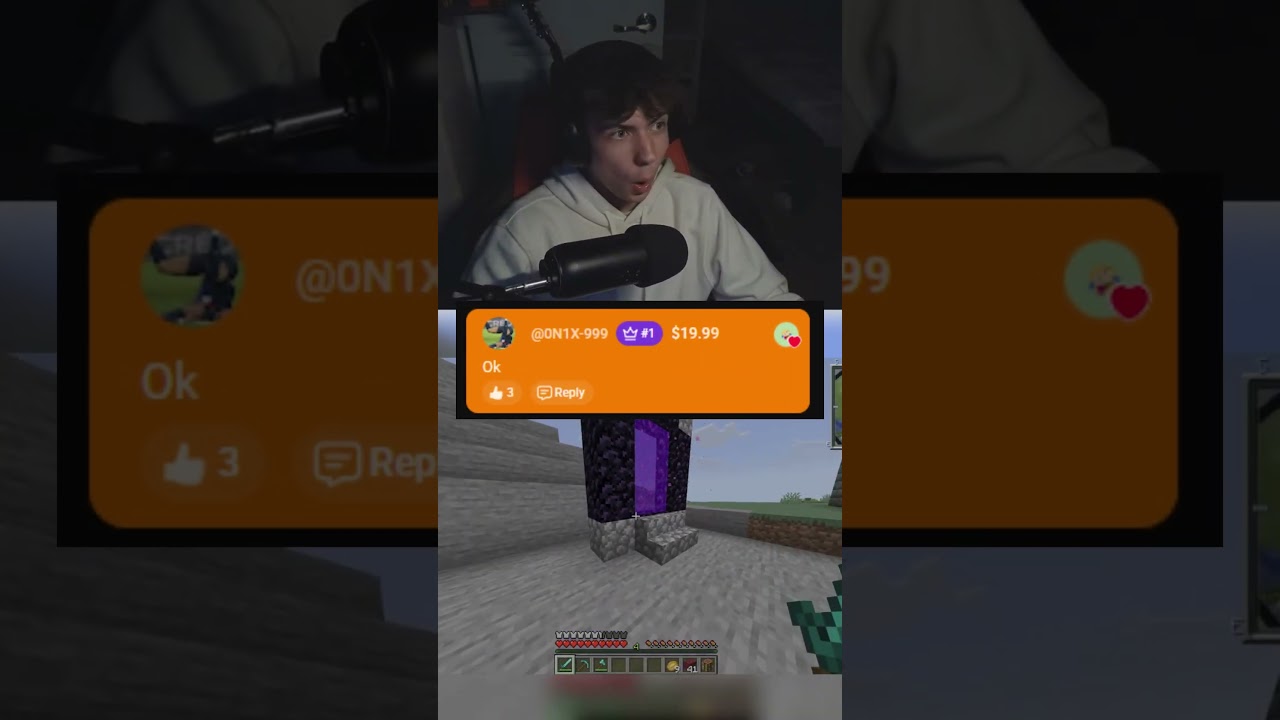Он предложил мне 20 долларов за это... #minecraft #jkbro #gaming #funny