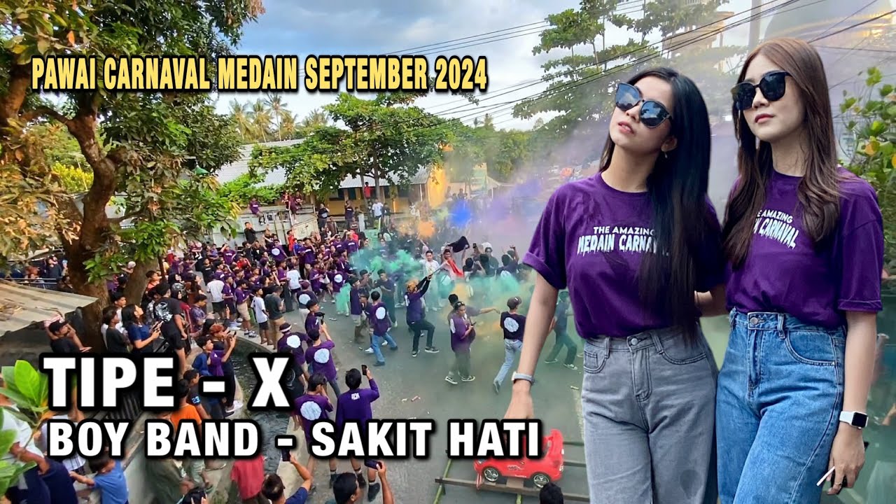 Special lagu tipe -x boy band & sakit hati request remaja medain dalam acara carnaval hari ini