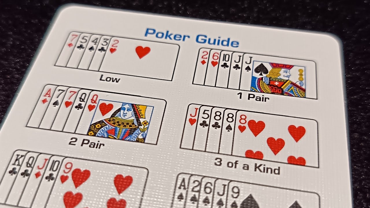 Poker Lesson : poker hands (lowest to highest hand)