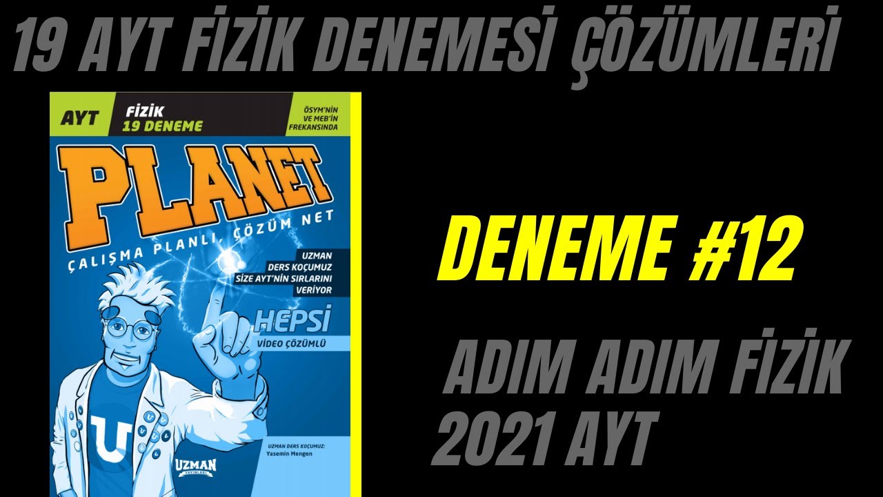 UZMAN YAYINLARI AYT FİZİK DENEME #12