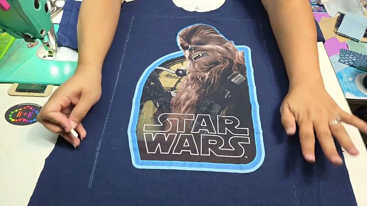 Learn how to cut out TShirts for a TShirt Quilt