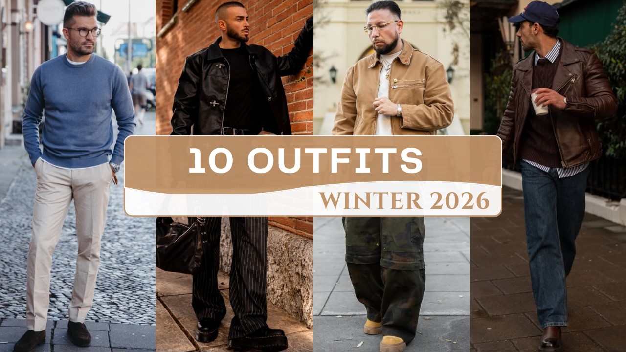 10 Latest Outfits for Men | Winter 2026 Fashion