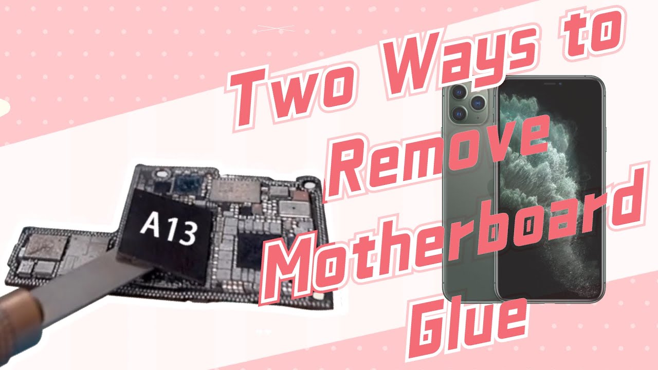 Two Ways to Remove Motherboard Glue | With Scraper or Adhesive Removing Liquid