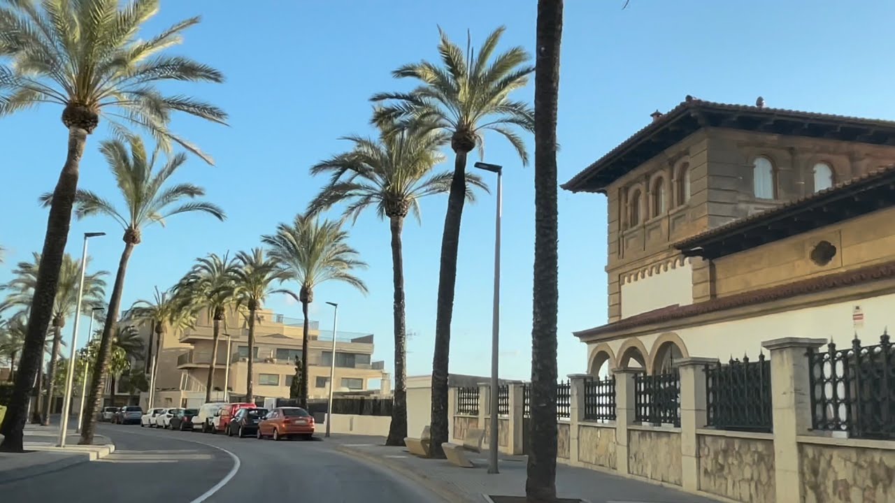 Portals Nous 🚘 Palma de Mallorca ❤️ Baustelle 🚧 Bendinat 🏖️ Sant Augusti 🌴 Cala Major ❤️Marivent