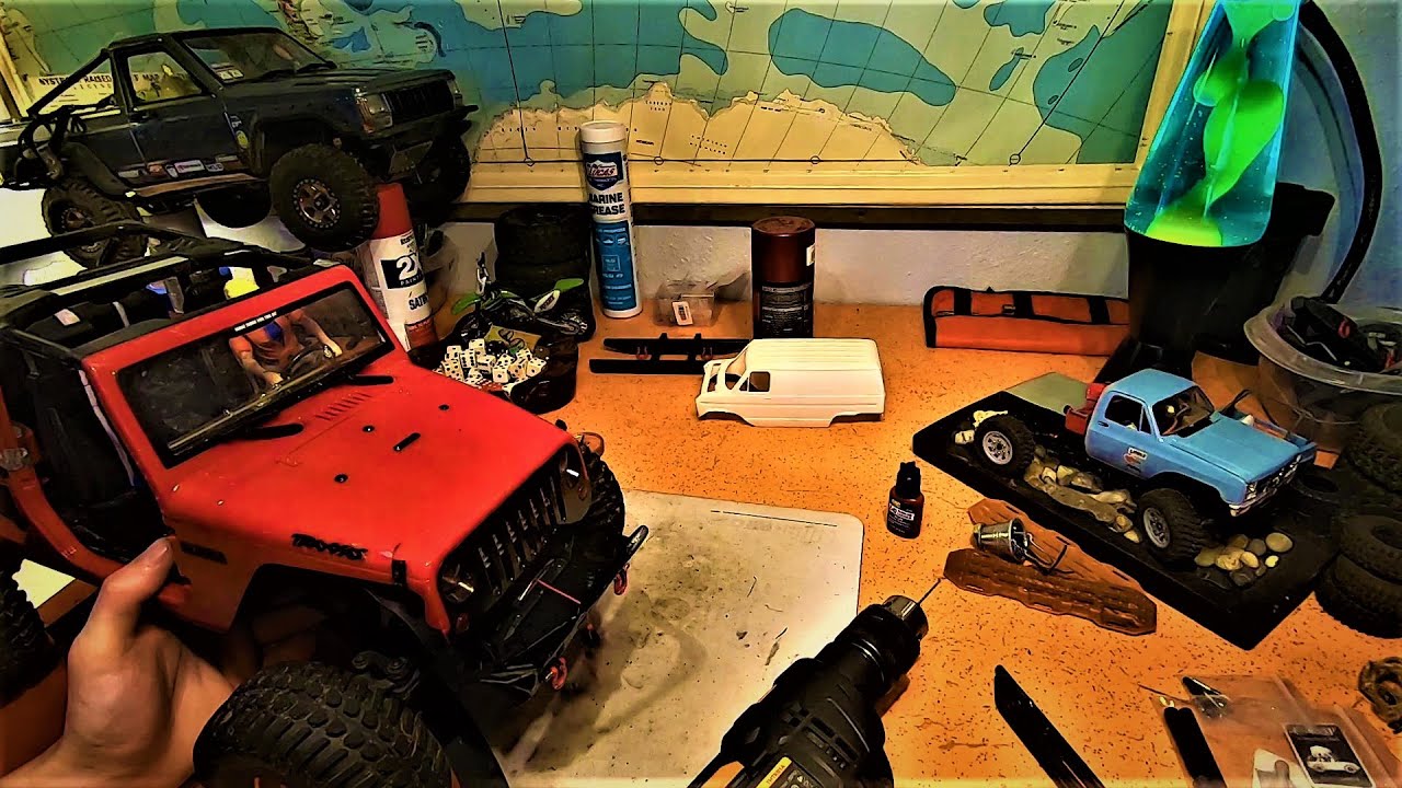 RC Scale Crawlers Garage Talk // Install & Repair stinger bumper // TRX-4 RTR & Injora