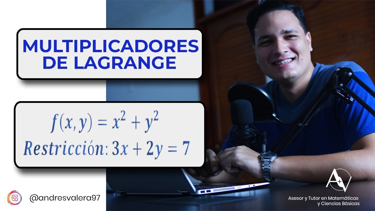 MULTIPLICADORES LAGRANGE. Máximos y Mínimos. Ejercicio #1. Cálculo Multivariable.