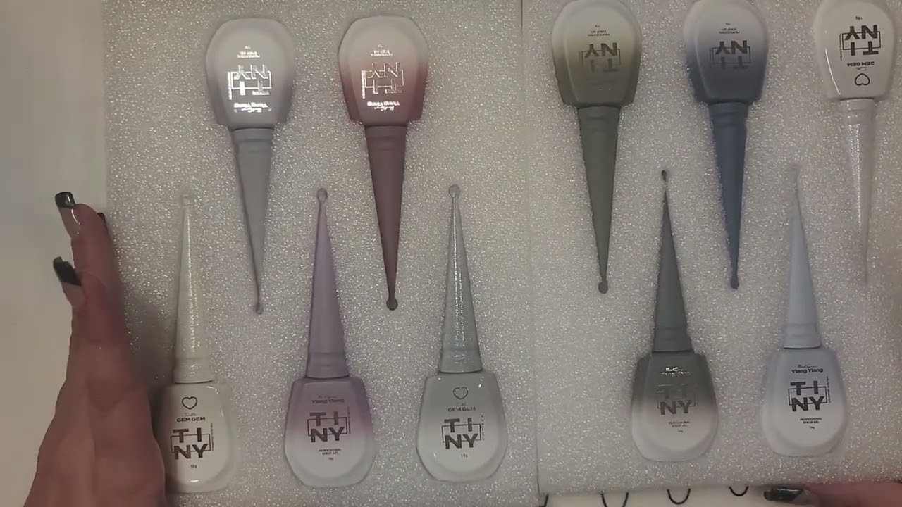 Zillabeau Haul | Tiny Gel | Fiote Gel |  Korean Nail Gel |Winter Nail Art  #diynails #winternails