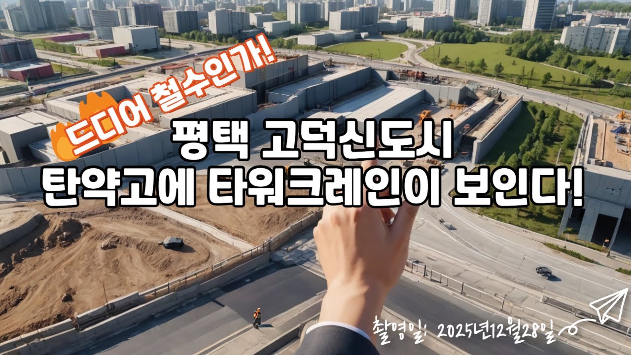 [현장] 경기도 평택시 매그넘탄약고에 타워크레인이 보인다!! 드디어?!