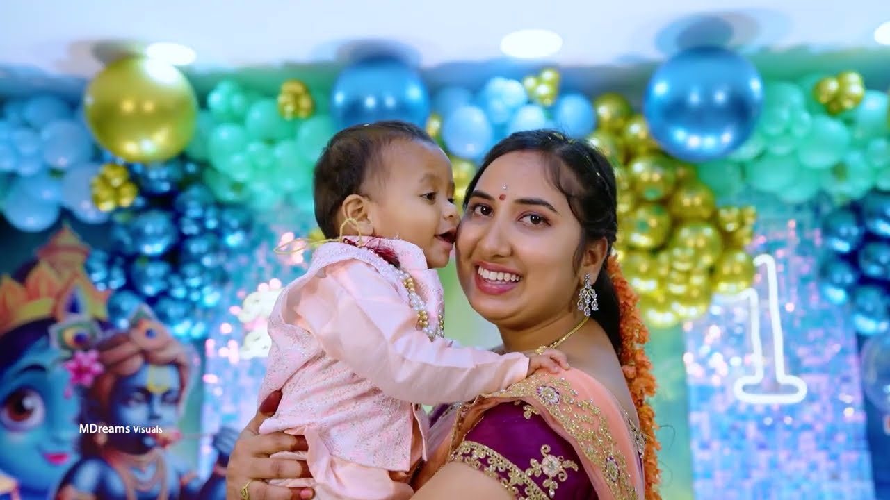 Yakshit Sai Vardhan 1st Birthday Video Highlights ORG ll MDreams Visuals ll DARAMANI