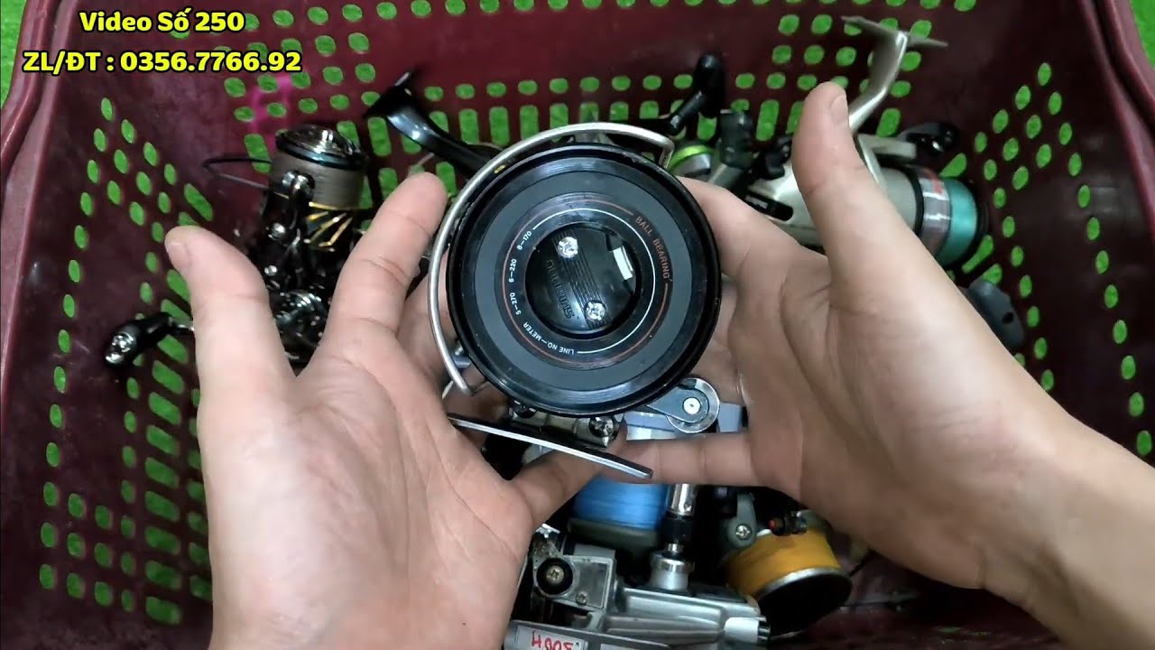 Video Số 250 : Máy Câu Nhật Bãi Daiwa Shimano Ryobi Olympic - Máy Câu Lure Ngang - Ikada Tròn 