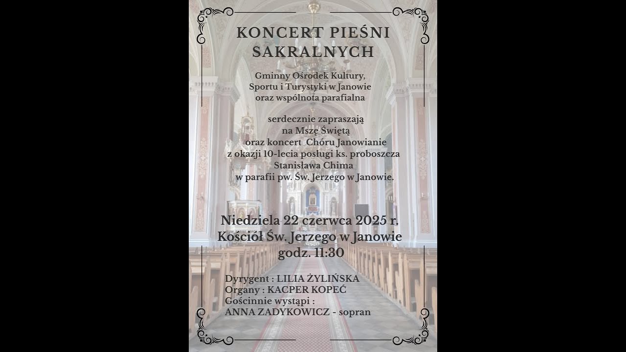 Koncert z okazji 10-lecia posługi w parafii ks. Stanisława Chima