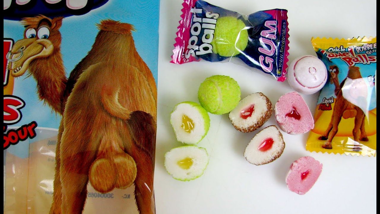 Bubble Gum Balls - Football Tennis-Ball Camel-Balls