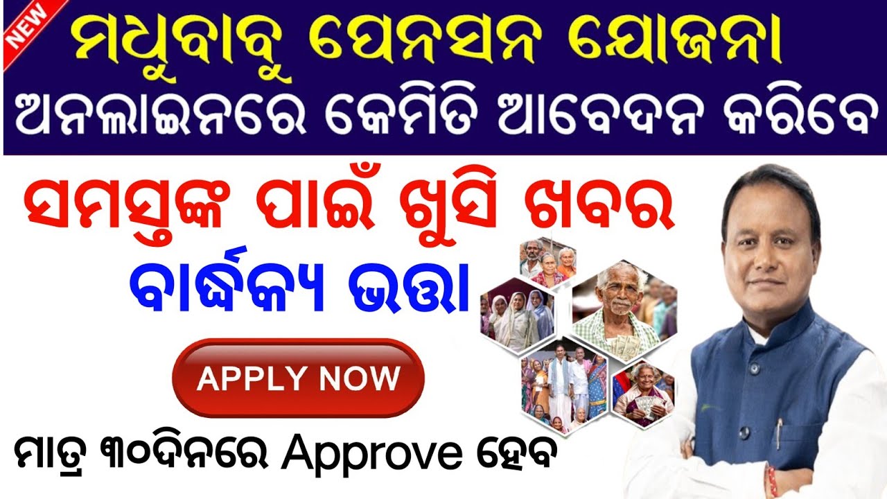 Madhu Babu Pension online apply 2026/How to apply old age pension odisha/Madhu Babu Pension new appl