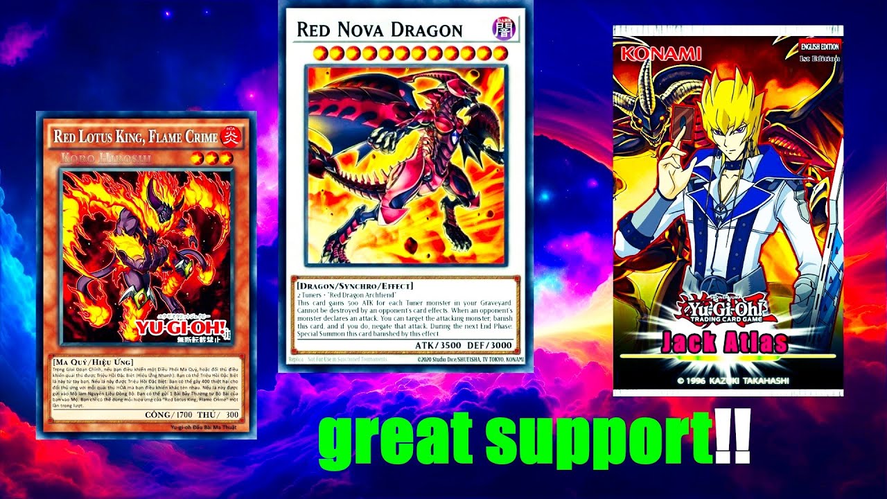 (YGOPRO)Red Lotus King, Flame Crime,Resonators/Red Dragon Archfiend Deck Profile,[24PP]
