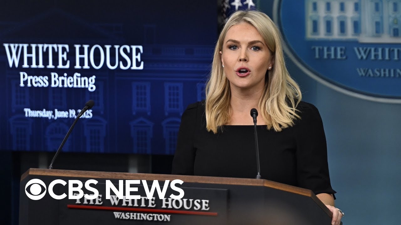 White House holds briefing as Trump weighs bombing Iran's nuclear sites | full video