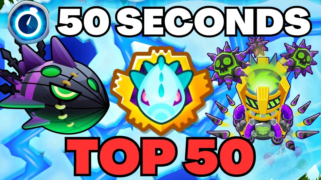 BTD6 | Lych Normal | Boss Ranked in 50 SECONDS | Frozen Over TOP 50 Guide #btd6 #ninjakiwi #boss