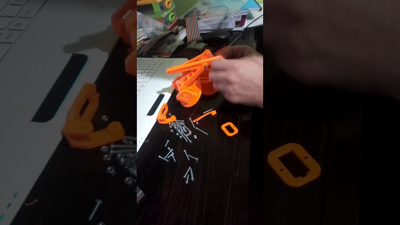 Ezzybotarm mk1 Robot Kol Toplama :) nasıl 8 dk da robot kol yapılır :)