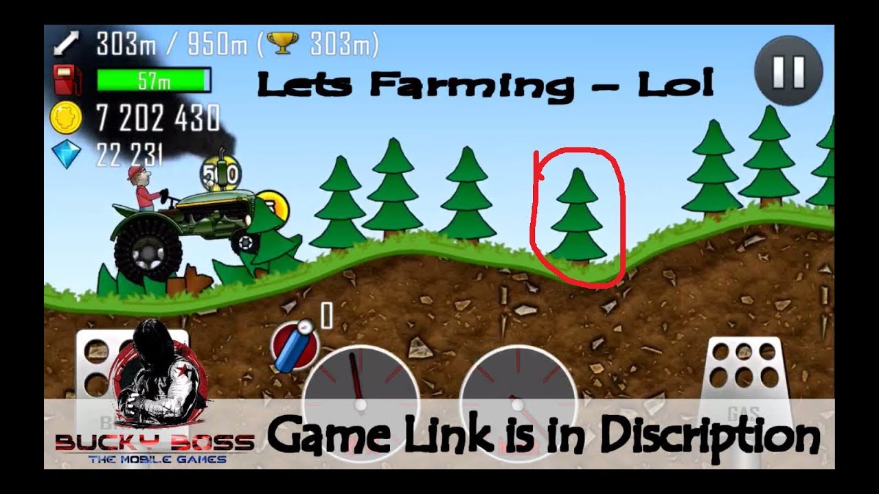 Tractor in Forest!!! l Hill Climb Racing l With Updates l Bucky Boss