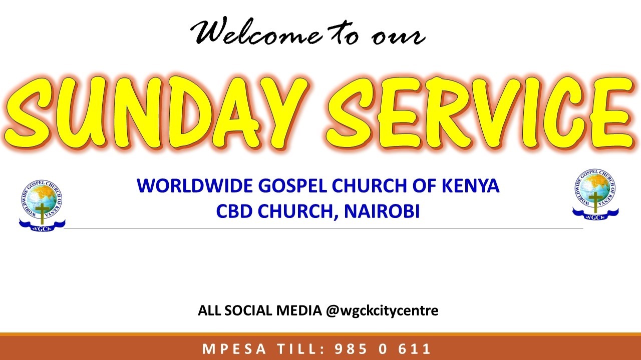 Welcome to our Sunday Service