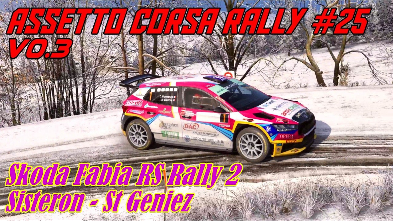 Assetto Corsa Rally #25# V0.3 # Skoda Fabia RS Rally 2 / Sisteron - St Geniez