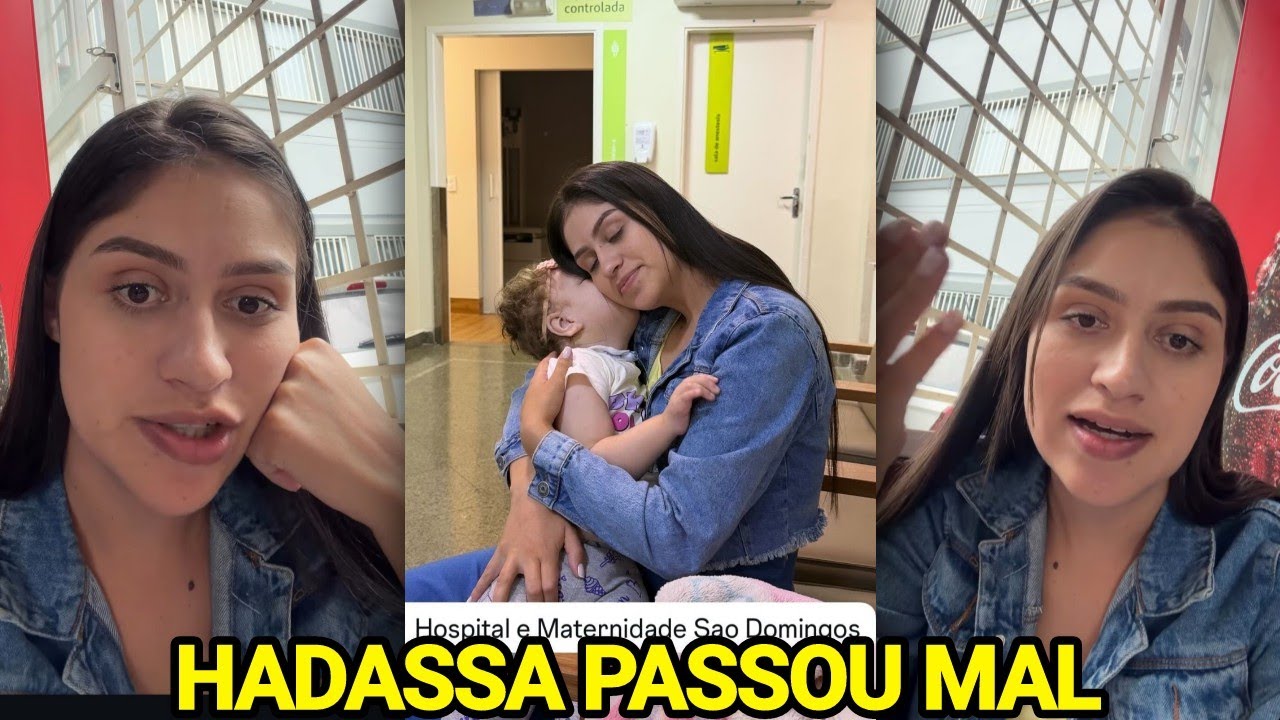 ANA VITÓRIA LEVA HADASSA ÀS PRESSAS PARA O HOSPITAL APÓS PASSAR MAL+ RESULTADO DO EXAME
